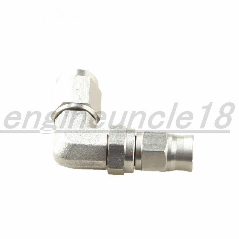 3AN AN3 Thread Stainless Steel Brake PTFE Teflon Swivel Hose End Fitting Adapter - Foto 13