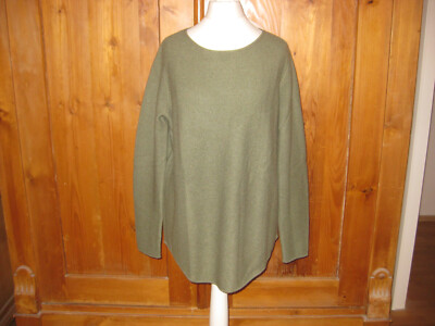 Darling Harbour Pullover NEU 149,99 Kaschmir Oliv Grün S 36 Oversize