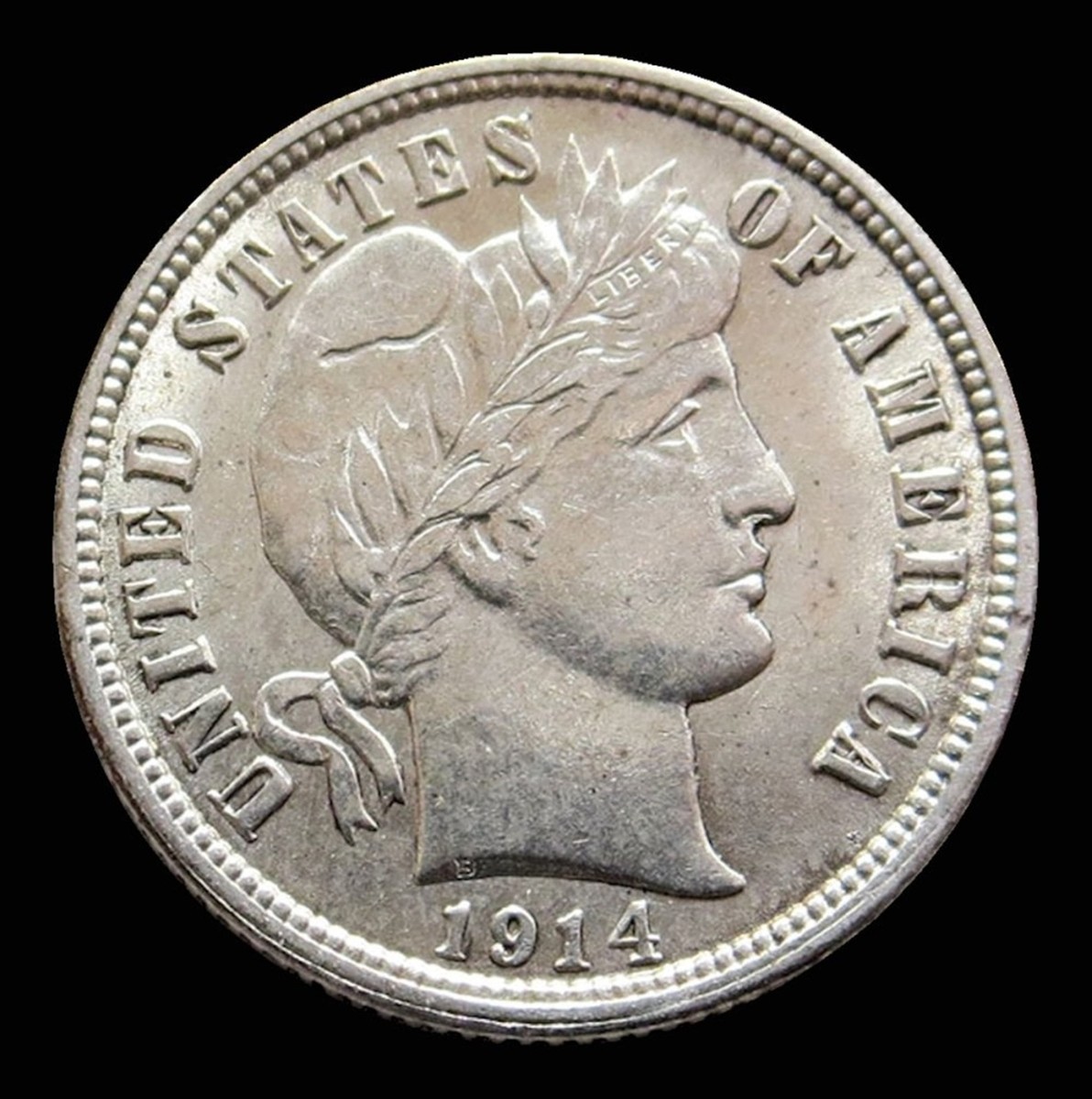 レア 銀貨 1914年 アメリカ 1ダイム バーバー ミントD 1914 SILVER BARBER DIME COIN UNCIRCULATED CONDITION | eBay