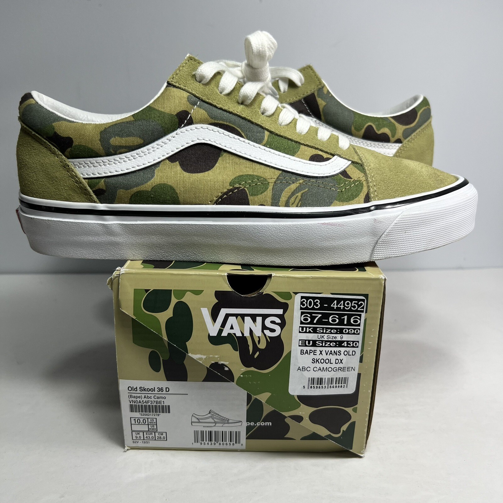 Vans Old Skool 36 DX Bape Green ABC Camo 2022 Mens Size 10 VN0A54F37BE | eBay Vans Old Skool 36 DX Bape Green ABC Camo 2022 Mens Size 10 VN0A54F37BE | eBay
