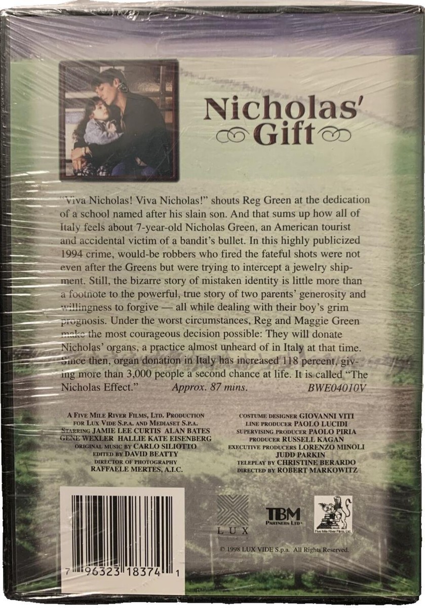 Nicholas' Gift (DVD, 2004) Jamie Lee Curtis, Alan Bates 1998 Drama