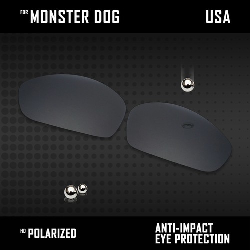 Lentes de repuesto polarizadas antiarañazos para Oakley Monster Dog opciones - Imagen 5 de 10