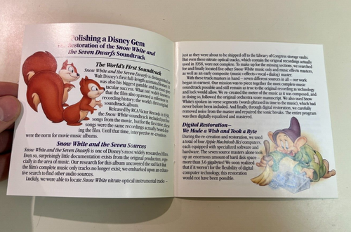 Walt Disney's Snow White and the Seven Dwarfs CD, Original 1937 Film Soundtrack - Imagen 5 de 6