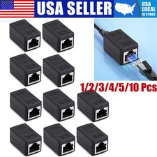 RJ45 Inline Coupler Cat7 Cat6 Cat5e Ethernet LAN Network Cable Adapter Lot