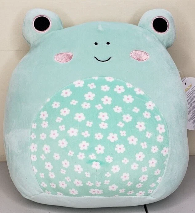 2023 Squishmallow 11” FRITZ the EASTER FLORAL BELLY FROG NWT VERY RARE  BRAND NEW