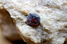 Granat dunkelrot/violett auf