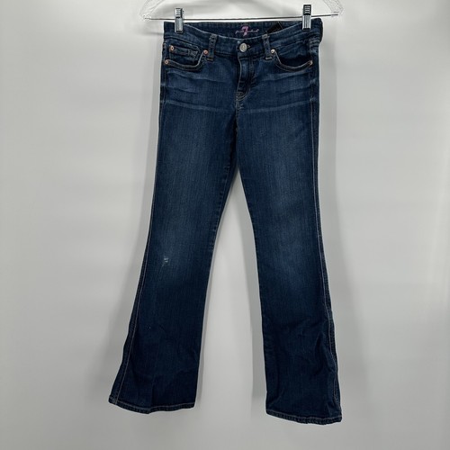 7FAMK Girls 12 Bootcut Stretch A pocket Preppy Casual y2k Youth Kids