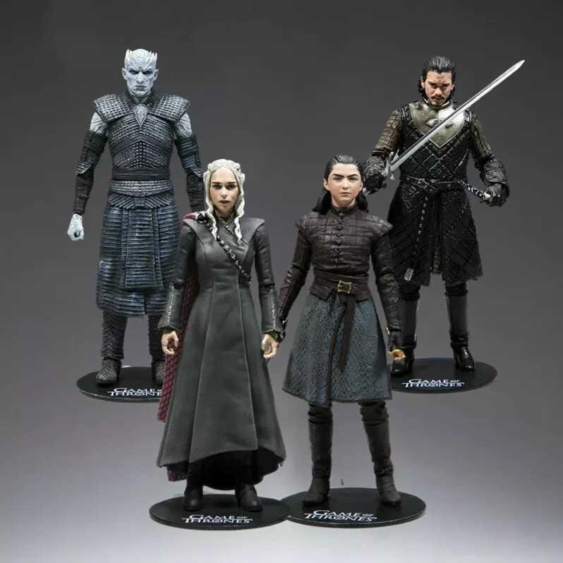 Figurines Game of Thrones statuettes de collection Arya Jon Snow et Daenerys