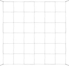 iPower 3x3FT/4x4FT Elastic Trellis Netting with 6 Hooks for Grow Tent Greenhouse
