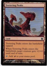 Teetering Peaks *FOIL Common* Magic MtG x1 PDS Fire and Lightning SP