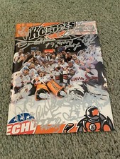 2011 Fort Wayne Komets Turner Cup Champions Team Autographed Hockey Program