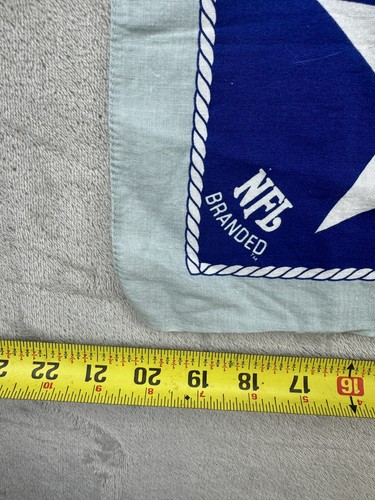 Vintage Bandana Dallas Cowboy Football NFL Cotton Square Hanky Scarf Made USA 90 - Picture 6 of 8