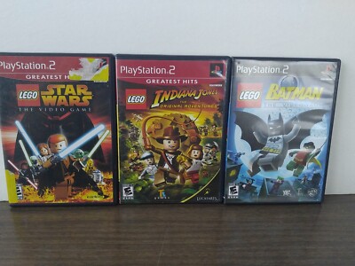 Lego Games ps2 Starwars, Batman, Indiana Jones Complete