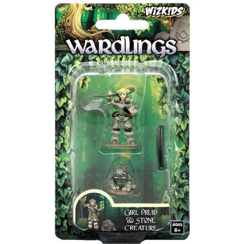 Wardlings Girl Druid and Stone Creature Pre Painted Miniatures Ages 8 and Up Foto 3 de 3
