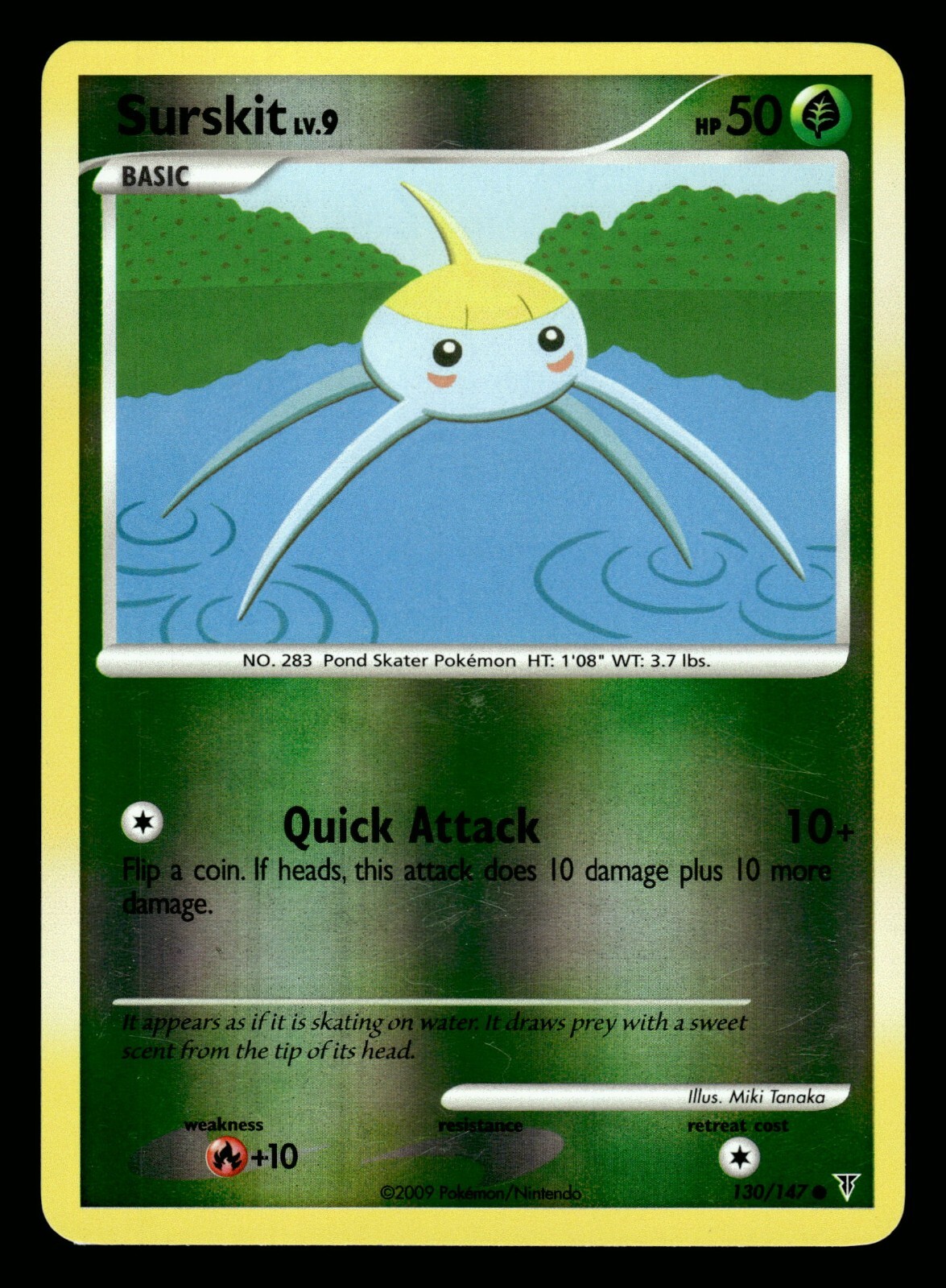 Pokemon Surskit 130/147 Platinum Supreme Victors Reverse Holo Card