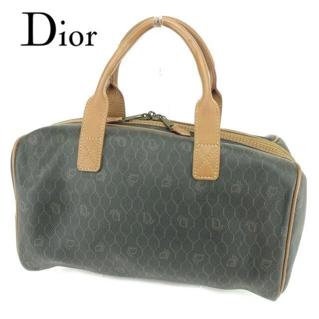 Christian Dior Mini sac Boston sac à main PVC cuir du Japon OCCASION authentique #S1559