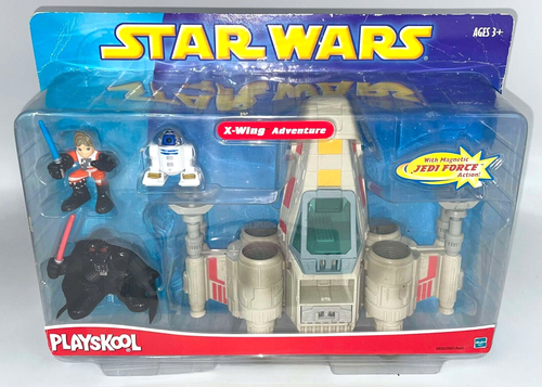 2002 Playskool STAR WARS Galactic Heroes X-Wing Adventures MOC Luke Vader R2-D2
