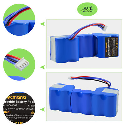 12V 4AH Akku für Ecovacs Deebot 900 DG710 DD35 DD33 DE33 DM39 OZMO 600 610 900