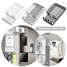 Waterproof Socket Cover with Hook for Use in Kitchen For Bathroom Splash Proof