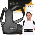 LyfeFocus S1 Back Posture Corrector (Black, Large) New but been out of box, scru