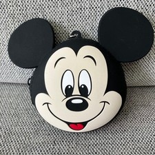 Disney Mickey Mouse Silicone Bag Charm Keychain Accessory Pouch