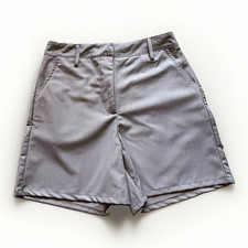 PrettyLittleThing Women’s Tailored Dress Shorts Taupe Gray High Waist Size US 8