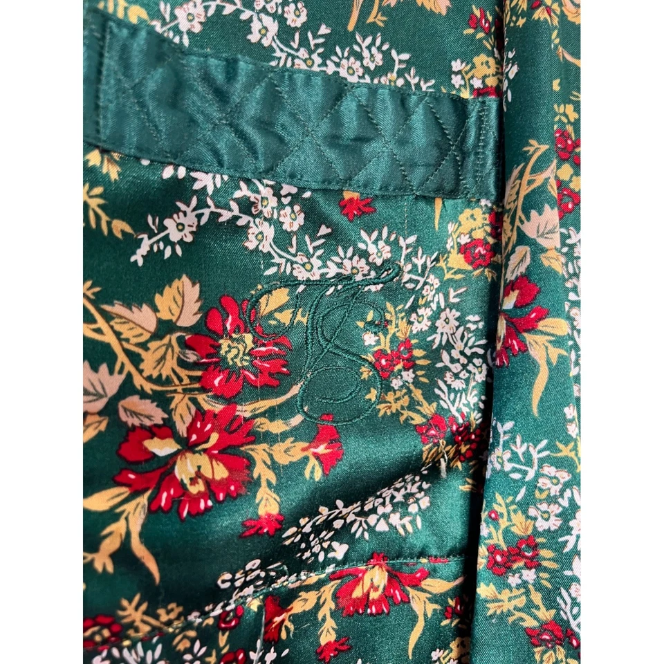 Conjunto de pijama de satén con etiqueta dorada vintage de Victoria's Secret verde para mujer L Foto 4 de 4
