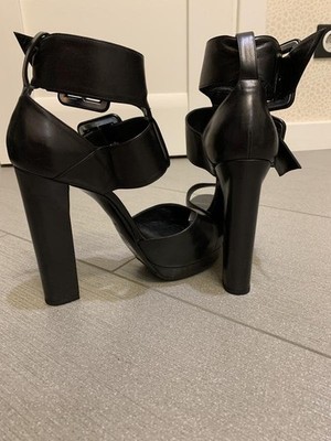 Women Pierre Hardy Heels Black Leather 38