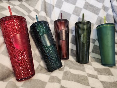 Starbucks New Cold Drink Tumblers w/ Straws Lot of 5,  All Cups  For One Price