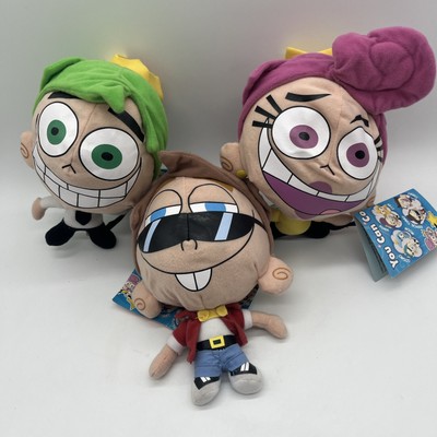 Fairly Odd Parents Flippable Fairies Timmy Turner Cosmo Wanda Nickelodeon Plush