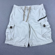 Vtg Gap Cargo Paratrooper Shorts Men's 34 Light Khaki Ivory Hiking Baggy Skater
