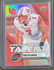 2025 Upper Deck World Sports Van Fillinger #381 RC Prospective Talent Red