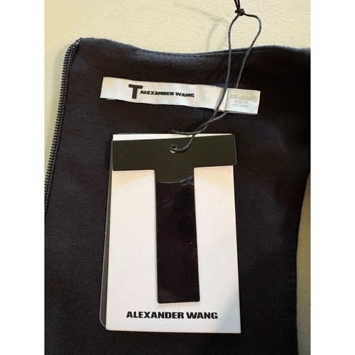 T by Alexander Wang NWT Black Moyen Long Sleeve Cut Out Mini Dress Size M - Picture 3 of 5