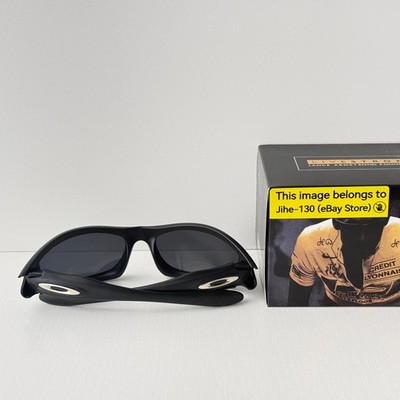Oakley Monster Dog 00s Vintage Sunglasses Matte Black Frame Black