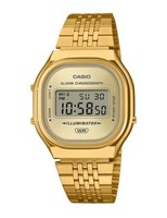 Casio A140WEG-9AEF Digital Quarzuhr Retro Vintage Design Gold Ø36,5Mm