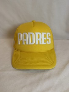 San Diego Padres 2025 Opening Series Hat Yellow SGA Snapback Trucker Mesh Cap