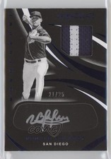 2020 Panini Immaculate Monochrome Relics Blue 21/25 Ronald Bolanos Auto ni4