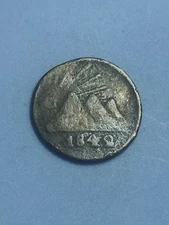 1842 Central America 1/4 real Silver #241