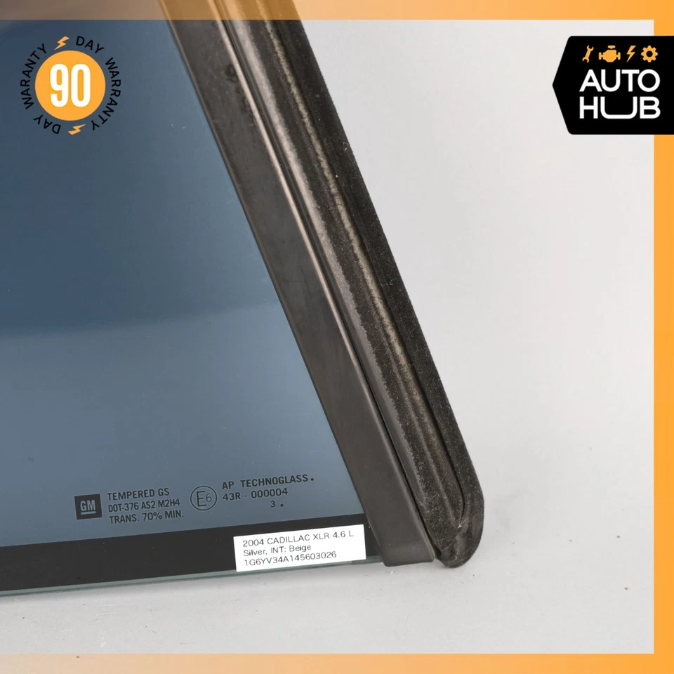 04-09 Cadillac XLR Cuarto de cristal trasero derecho pasajero OEM Foto 3 de 4