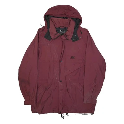 Helly Hansen Veste Zippée Outdoor Rouge Bordeau Polyester Imperméable XL - Photo 1/4