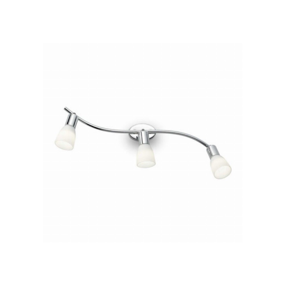 Ideal Lux Snake AP3 lampada da parete max 3 x40W E14 cromo bianco