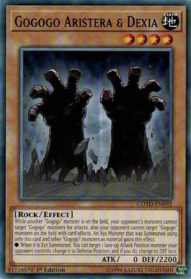 Gogogo Aristera & Dexia - COTD-EN092 - Common - 1st Edition - Moderately Played