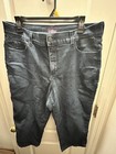 NYDJ Women's Capri Jeans 14 Blue Denim Stretch 5-Pocket Studded Zip Button — photo 1