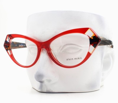 Alain Mikli Isabeau Eyeglasses A03108 007 Glasses Crystal Red 54mm No Case