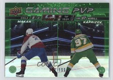 2024-25 Upper Deck Series 1 Gaming PVP Green 22/199 Cale Makar Kirill Kaprizov