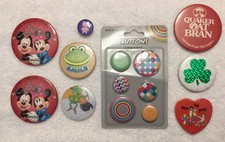 Kids Fun Button Lot Mickey Mouse Frog Pig