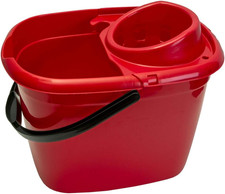 Plastic Mop Bucket with Wringer 12 Litre – Colour Coded Cleaning Floor Plastic M