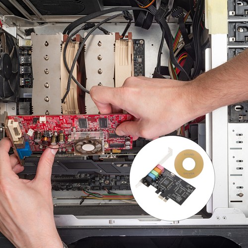 PCIe à 5.1 son interne avec support de profil bas 5 interfaces 6 son numérique - Zdjęcie 6 z 12