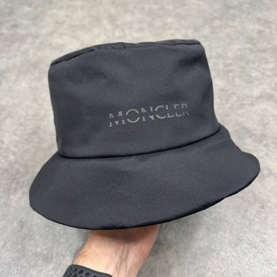 Moncler Fischerhut schwarz reflektierend verzaubert Nylon UVP 390 £