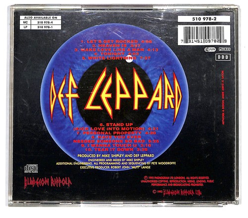 EBOND Def Leppard - Adrenalize - Riffola - 510 978-2, CD CD137821 - Picture 2 of 2